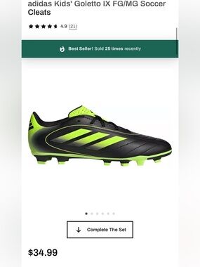 NWT Kids Adidas Goletto Soccer Cleats, Toddler 9